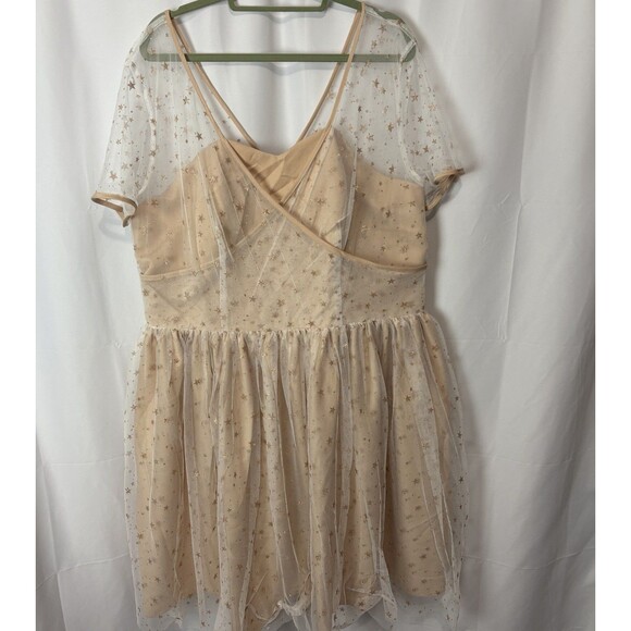 Unique Vintage Peach Midi Dress - Picture 2 of 10